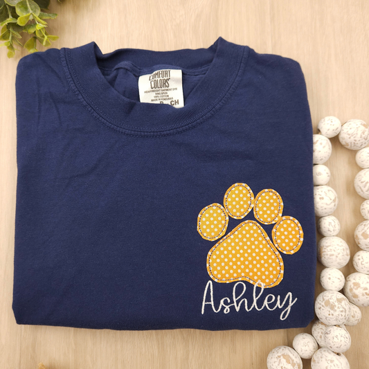 Paw Print Applique Shirt
