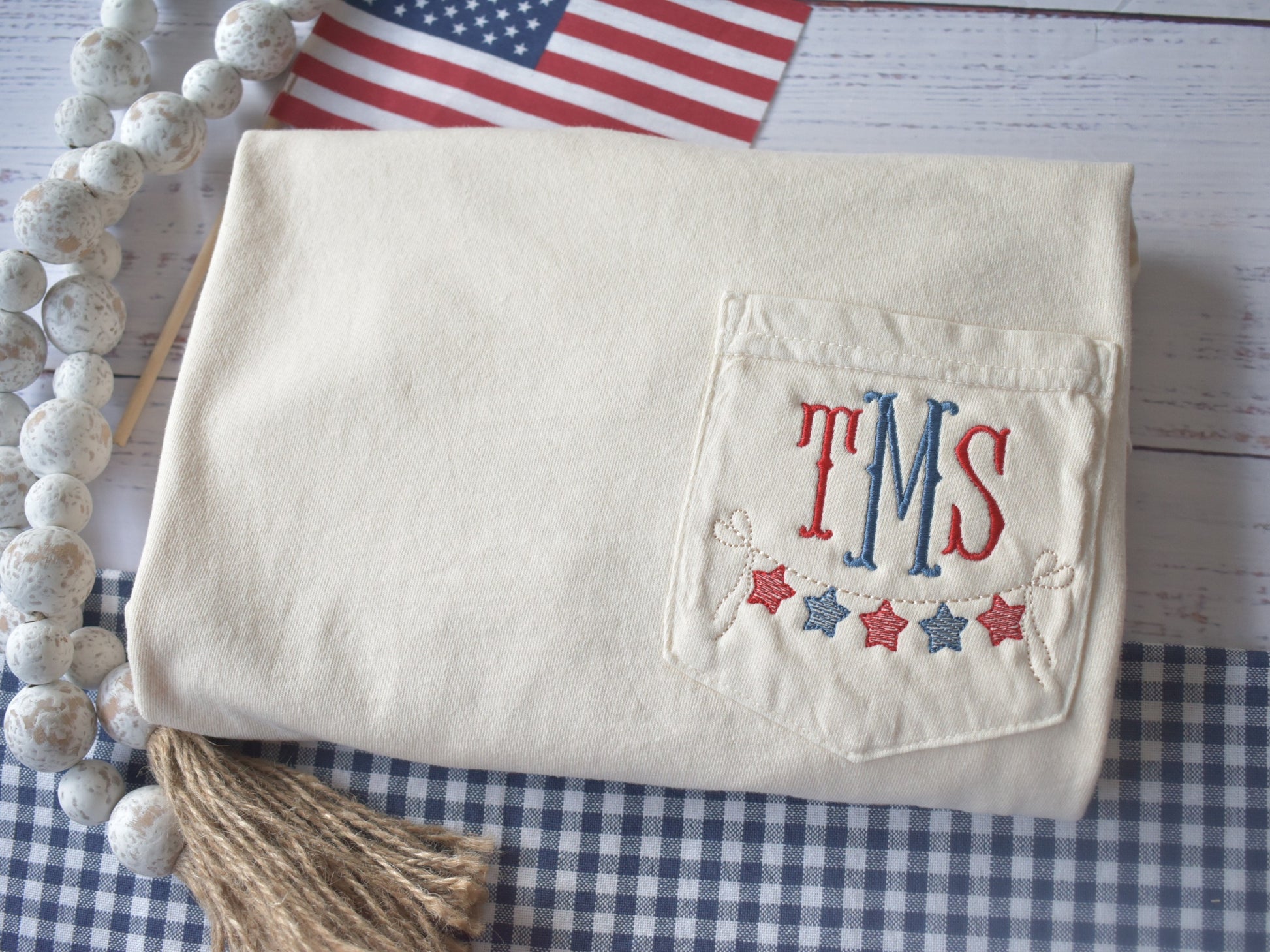 4TH of JULY MONOGRAM BANNER image 0