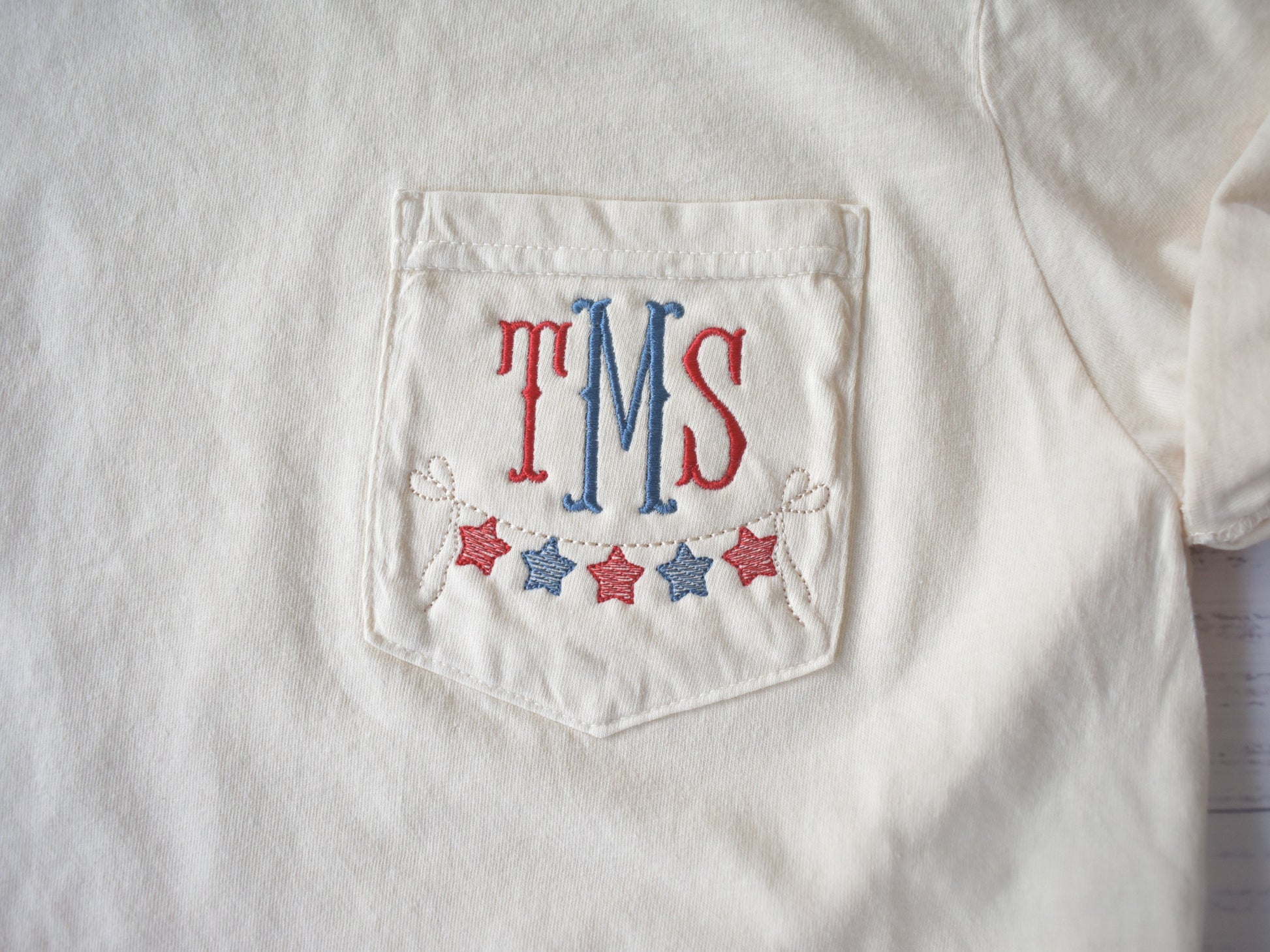 4TH of JULY MONOGRAM BANNER image 1